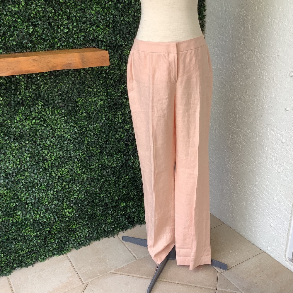 Lafayette 148 Linen Barrow Pants, size 6 NWT